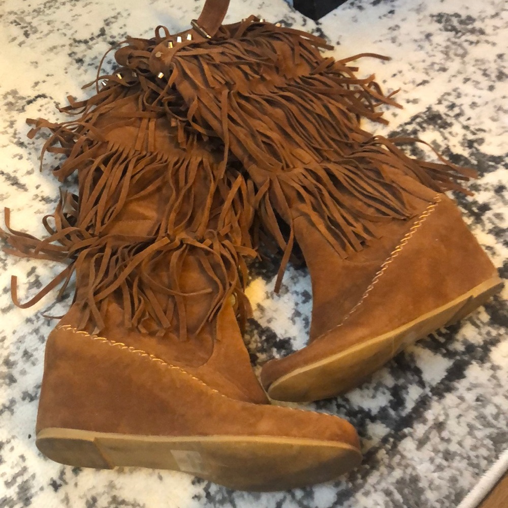 Heeled Moccasin Boots
